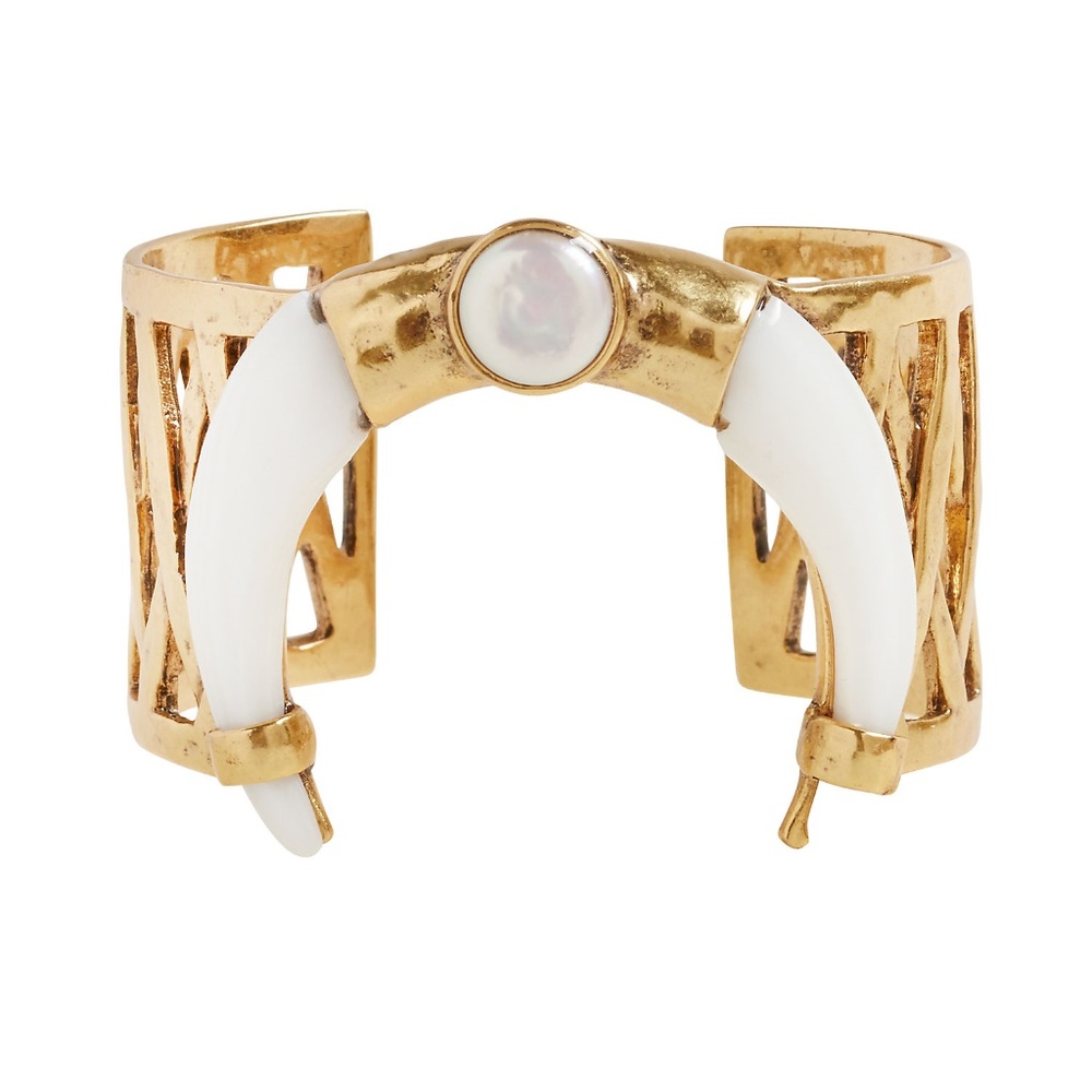 Inlayed Tusk Cuff